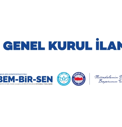 İstanbul 7 No'lu Şube Genel Kurul Duyurusu